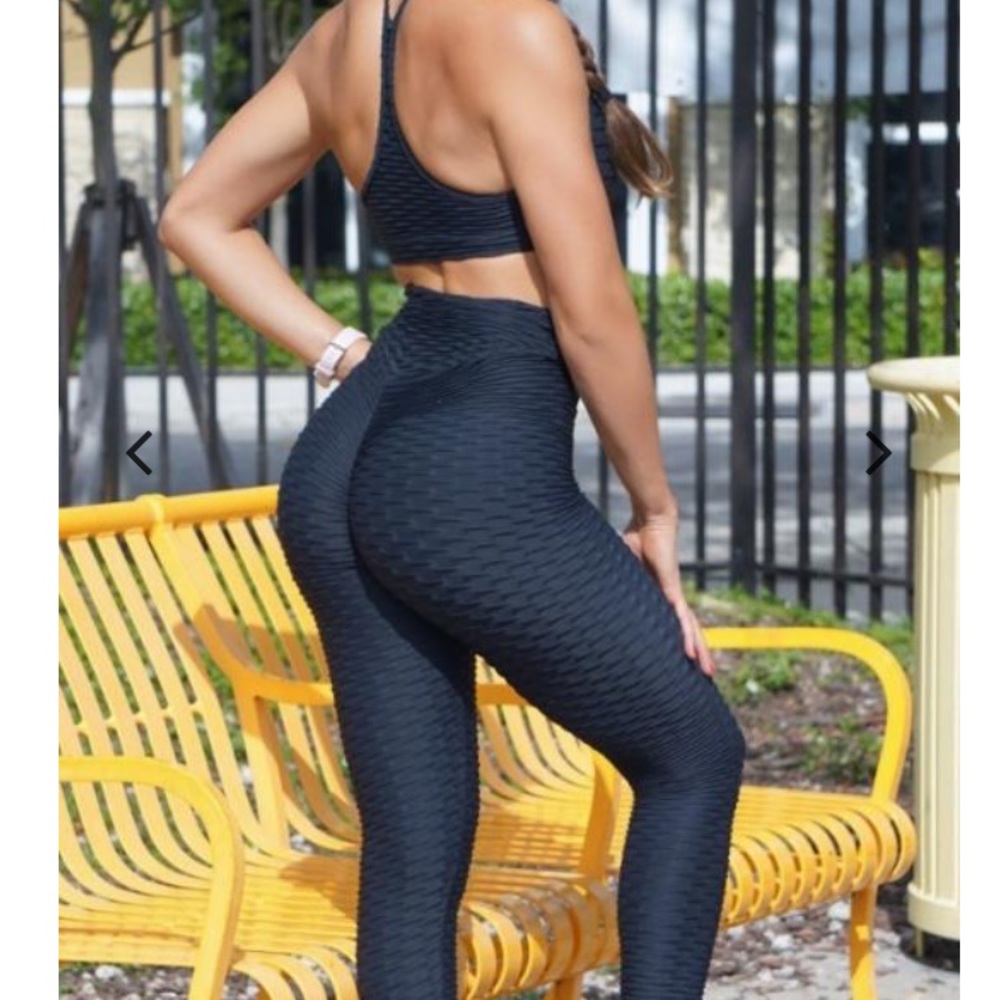Honeycomb Textured Booty Lift Legging